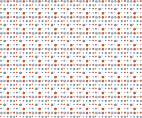Geometric Seamless Dots Pattern Blue Brown Grey White Background