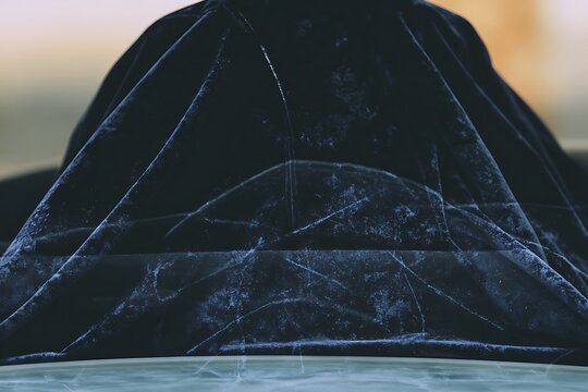 Elegant Dark Velvet Drape