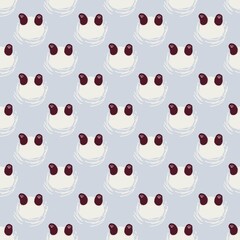 Cute headstand panda seamless pattern in soft pastel colors 