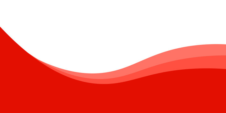 Red separator footer, modern divider shape vector illustration