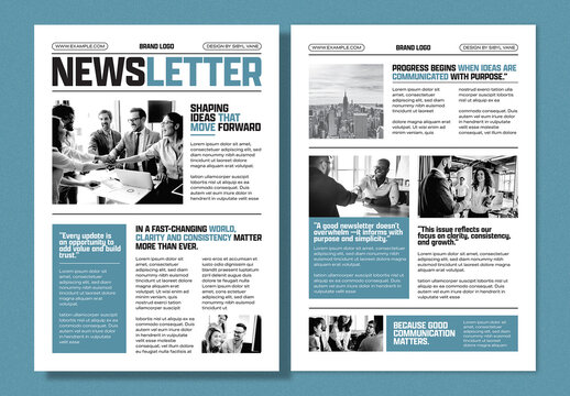 Company Newsletter Layout