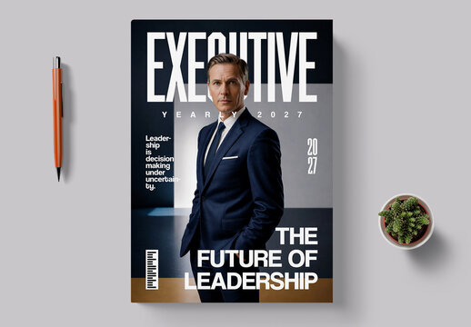 Executive Magazine Cover Template