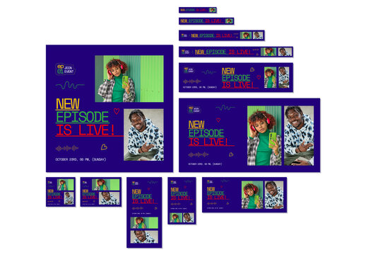 New Episode Is Live Web Banner Ads Set for Podcast