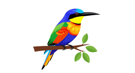 Obraz premium Colorful Bird on Branch
