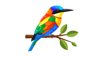 Vibrant Bird Perched on Branch