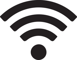Wifi symbol icon on transparent background for web and mobile applications use