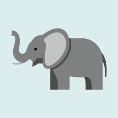 Gray Elephant Icon