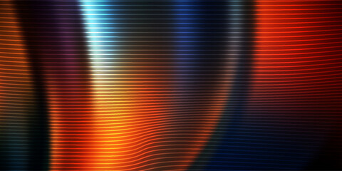 Ideal for technology, design, and creative projects needing dynamic, contemporary visuals.abstract background featuring warm and cool color bands softened by a gentle blur