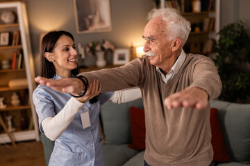 Obraz premium Physical Injury Recovery At Home