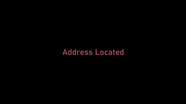 Address located icon featuring a clear location identification and digital safety. Minimal address icon represents GPS tracking, and location-based services on black background.