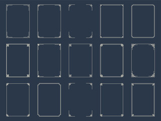 set of chinese traditional frame design, background decoration