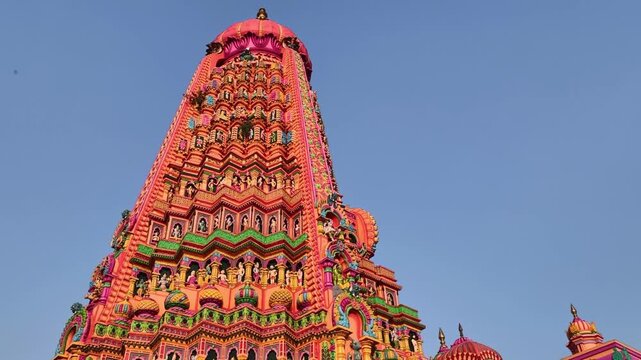 21 January 2026, Shikhar Shingnapur temple an ancient Shiva temple about 45 kms from Satara district, Maharashtra, India. stock Video.