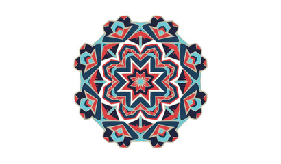 Decorative Moroccan Arabic Geometric Mandala Circle Pattern