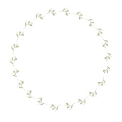 Obraz premium Hand drawn floral frames with flowers. Wreath. Elegant logo template. Vector illustration for labels, branding business identity, wedding invitation