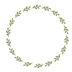 Obraz premium Hand drawn floral frames with flowers. Wreath. Elegant logo template. Vector illustration for labels, branding business identity, wedding invitation