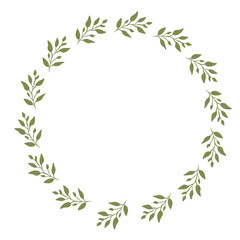 Hand drawn floral frames with flowers. Wreath. Elegant logo template. Vector illustration for labels, branding business identity, wedding invitation