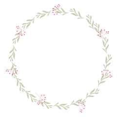 Obraz premium Hand drawn floral frames with flowers. Wreath. Elegant logo template. Vector illustration for labels, branding business identity, wedding invitation