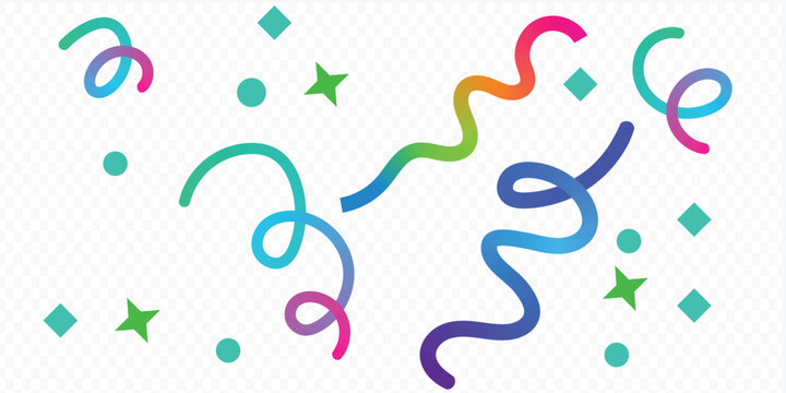 Abstract colorful line art background design.Color Gradient Lines Abstract Pattern. 3D Waves Shape Elements on White Background, Background with Wave Rainbow Ribbons.