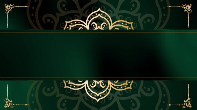 Pattern Animation Eternal Petal Weave Gold Ornamental Background