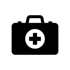 Obraz premium First Aid Box and Medical Briefcase Icon for Healthcare, Emergency and Medical Design