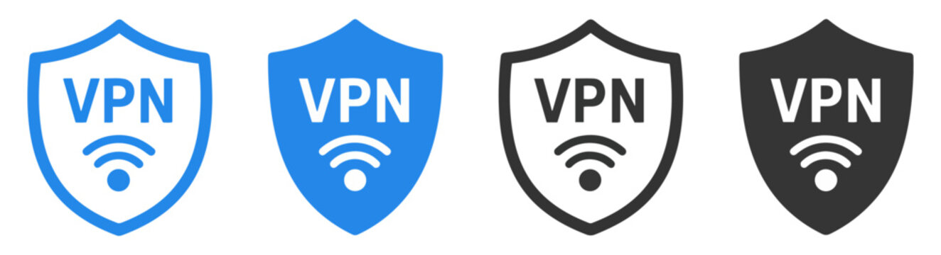 vpn virtual private network icon set