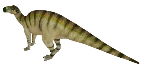 Fototapeta premium Realistic rendering of a prehistoric dinosaur.