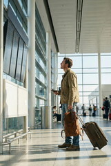 Traveler people walking in airport