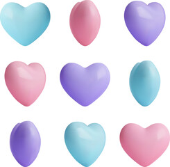 minimalist heart icon shiny style isolated design for Valentine's Day, love season, festival