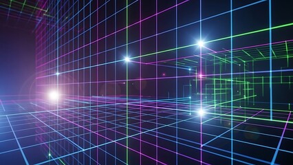 abstract blue technology background with binary code