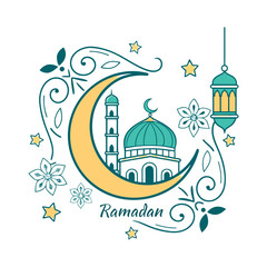 Fototapeta premium Eid Logo