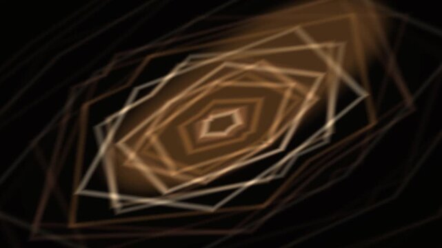 Exploring Geometric Motion in a Hypnotic Spinning Ring Pattern