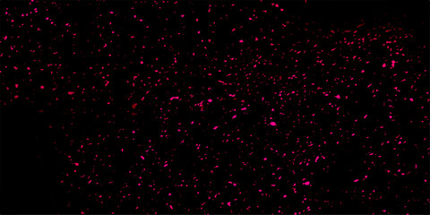 The texture of white snow during a snowfall with various randomized snowflakes, abstract stone granite black white background. Abstract Red Glitter Explosion on Black Background. 