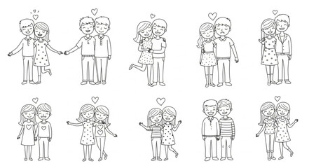 Fototapeta premium Couple Holding Hands Wearing Crowns.