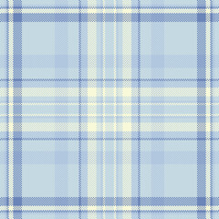 1950s pattern vector seamless, season tartan textile texture. Heritage plaid background fabric check in light and light steel blue colors.