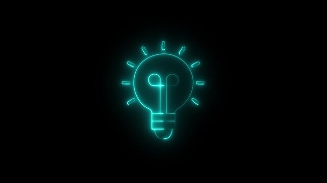 Light bulb icon. Line, solid and filled outline colorful version, outline and filled vector sign. Idea Symbol, creative idea and innovation icon set