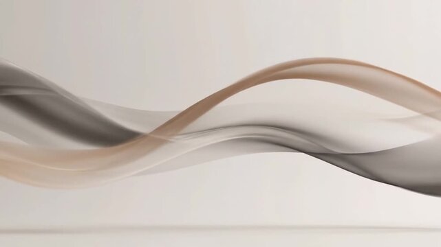 Abstract Wavy Lines in Neutral Tones.