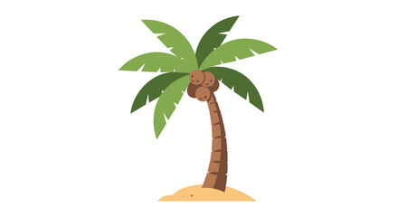 palm tree isolated on white