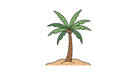 palm tree vector illustration