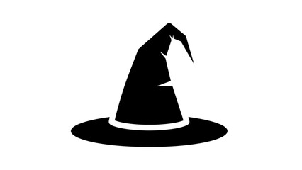 Witch Hat Flat Icon for Halloween Design