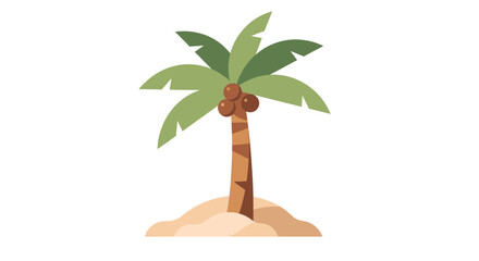 palm tree isolated on white