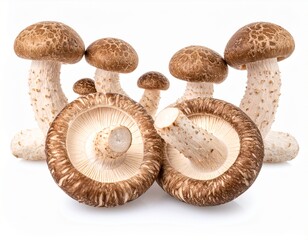 Shiitake-Pilze isoliert