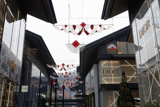 Tourist Attraction in Chengdu, Tai Koo Li, Modern shopping Mall. This photo is Taken on December 31, 2025. Chengdu, China