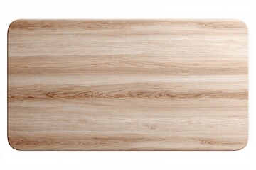 Naklejka premium Wooden tabletop texture with light grain on white