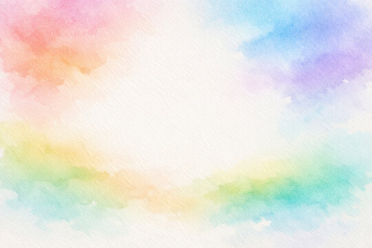 smoot watercolor backgroud on white paper.