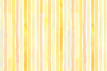 Watercolor stripe seamless pattern. Watercolour hand drawn striped texture on white background.