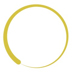 Minimalist golden yellow circle on white background,. Golden Loding background 