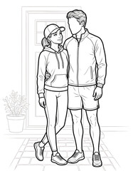 Cozy Moment at Home: An Adult Coloring Book for Women Featuring Romantic Couples, Cozy Home Interiors, and Hygge Living for Stress Relief (The Faceless Love Collection