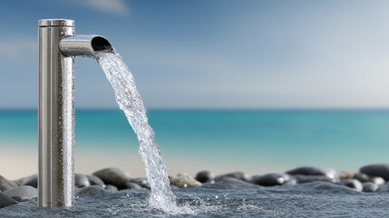 Fototapeta premium Drinking water fountain in a public park