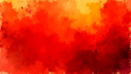 Obraz premium Textured grunge red background with orange paint features a hot inferno pattern of fire flames and smoke art for an illustration design wallpaper