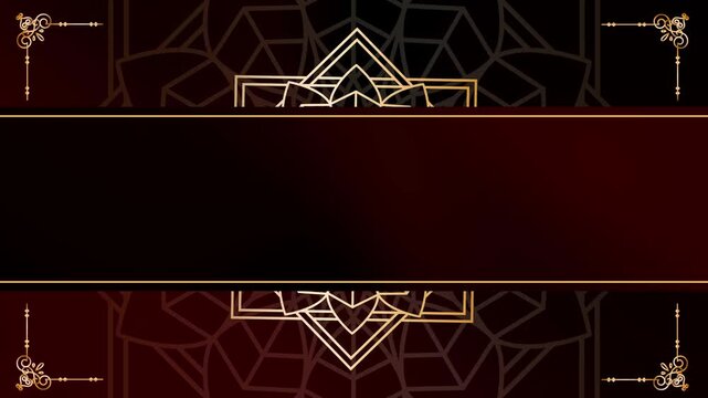 Subtle Motion Verdant Bloom Mandala Gold Animated Background